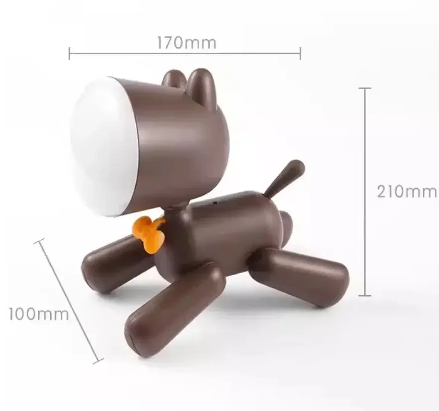 Puppy Lamp Brown