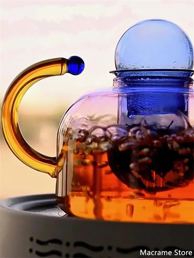 Aura Glass Teapot Mug