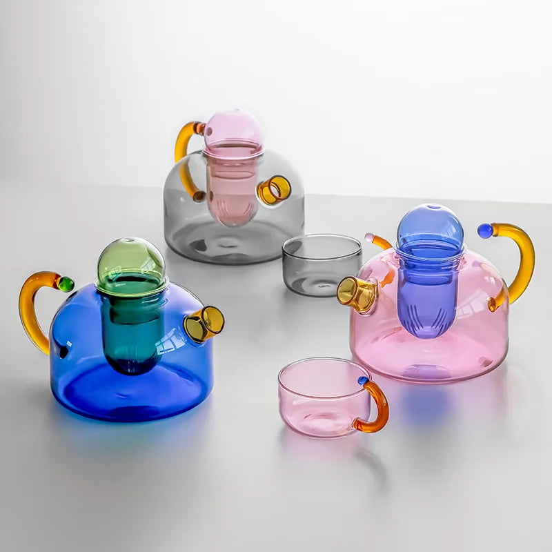 Aura Glass Teapot Mug