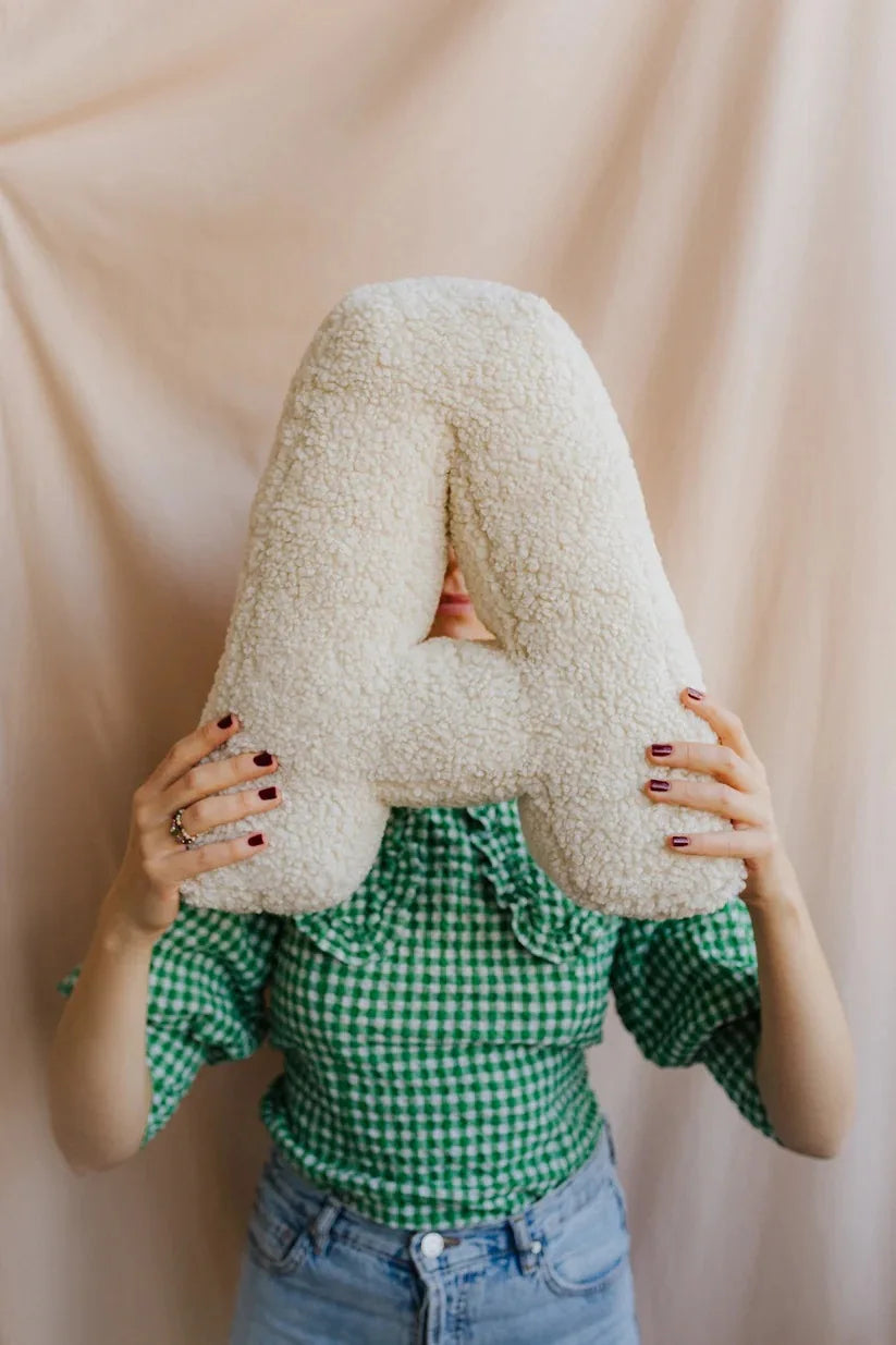 Soft Lambswool Alphabet Cushion