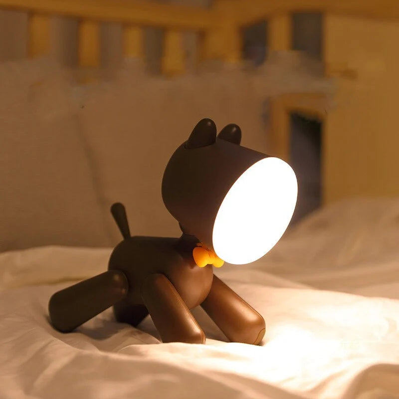 Puppy Lamp Brown