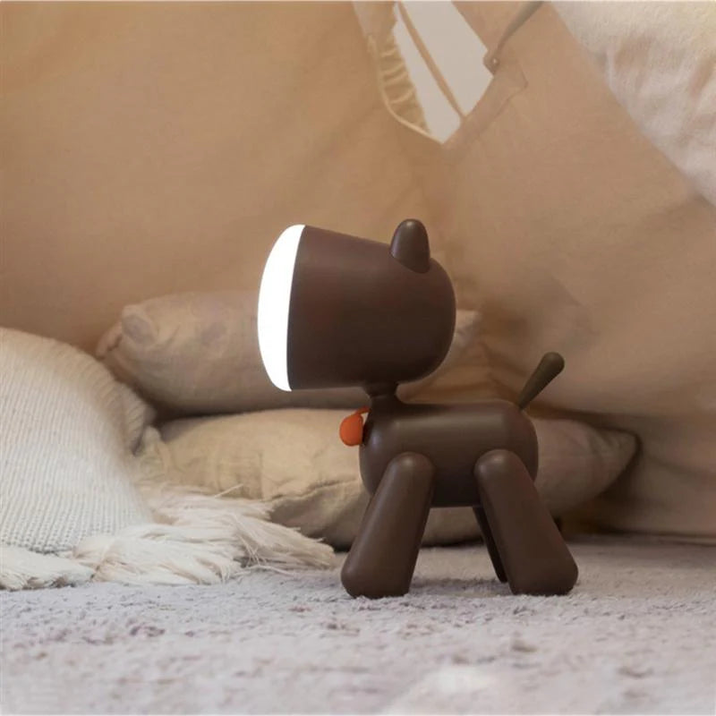 Puppy Lamp Brown
