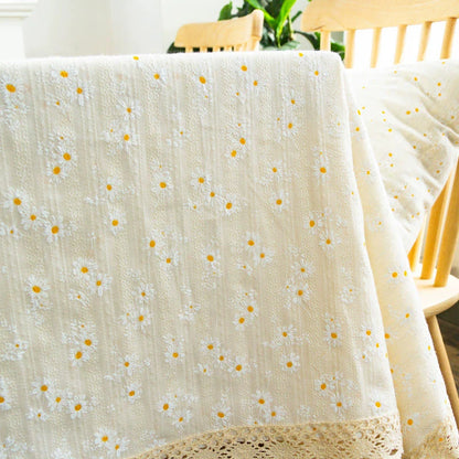 Daisy Lace Cotton Tablecloth