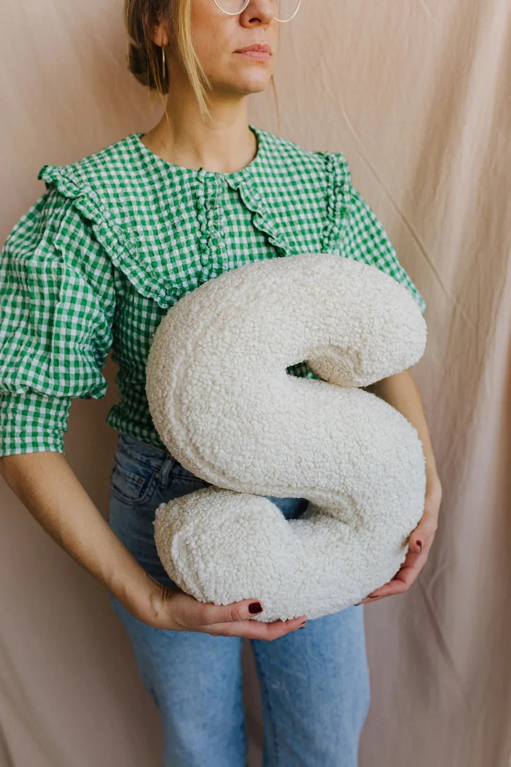 Soft Lambswool Alphabet Cushion