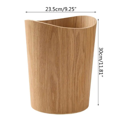 Wooden Veneer Waste Bins