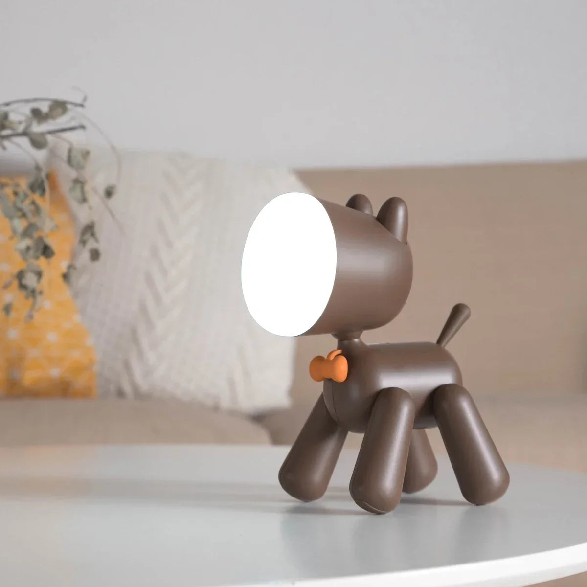 Puppy Lamp Brown