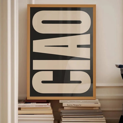 Modern “Ciao” Typography Print