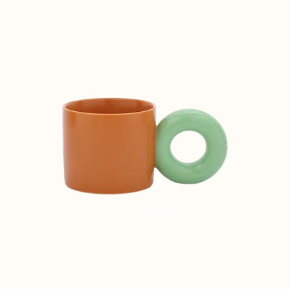 Round Handle Ceramic Mug – 350ml