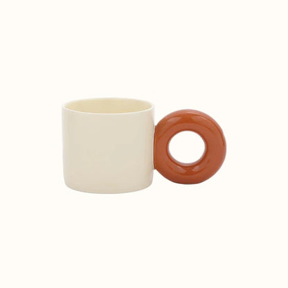 Round Handle Ceramic Mug – 350ml