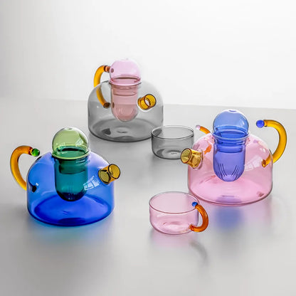 Aura Glass Teapot Mug