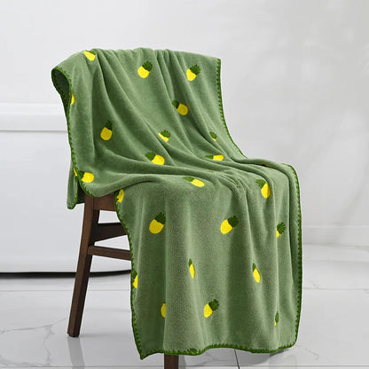 Fruit Market Embroidered Bath Towel