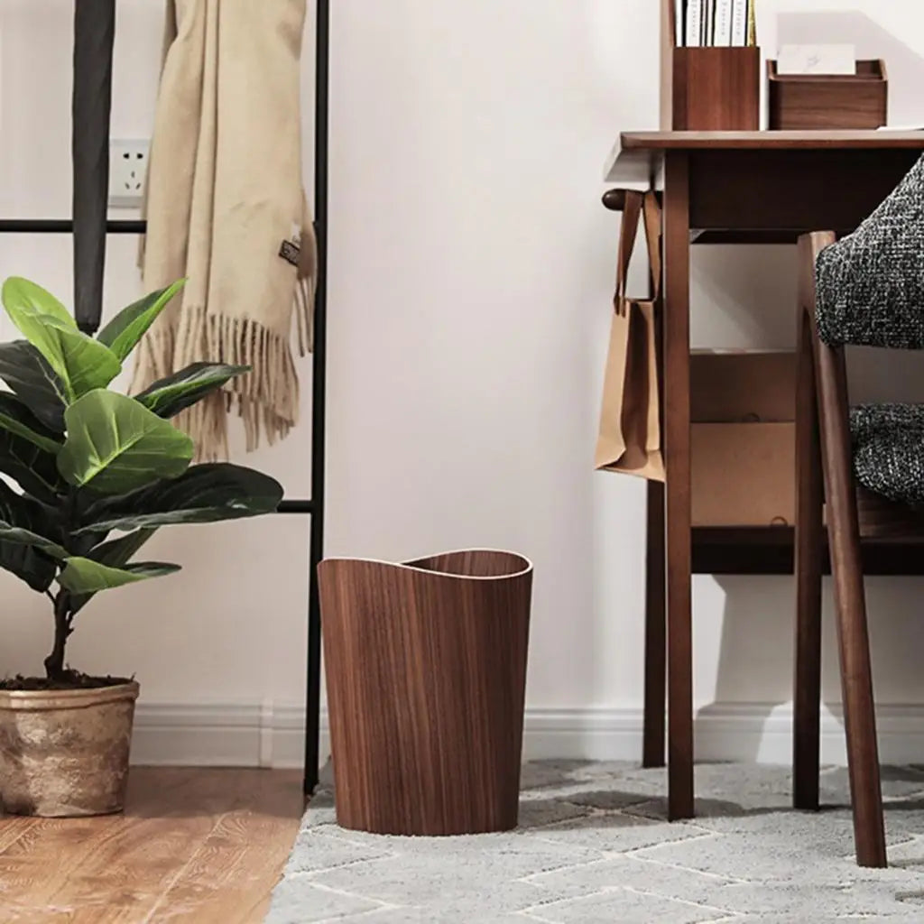 Wooden Veneer Waste Bins
