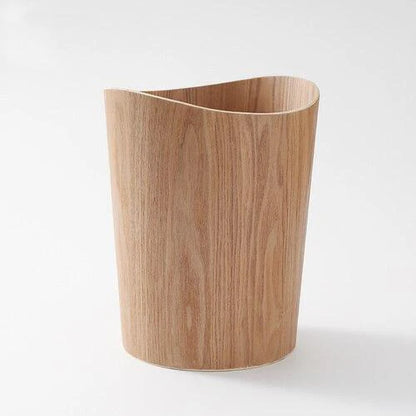 Wooden Veneer Waste Bins